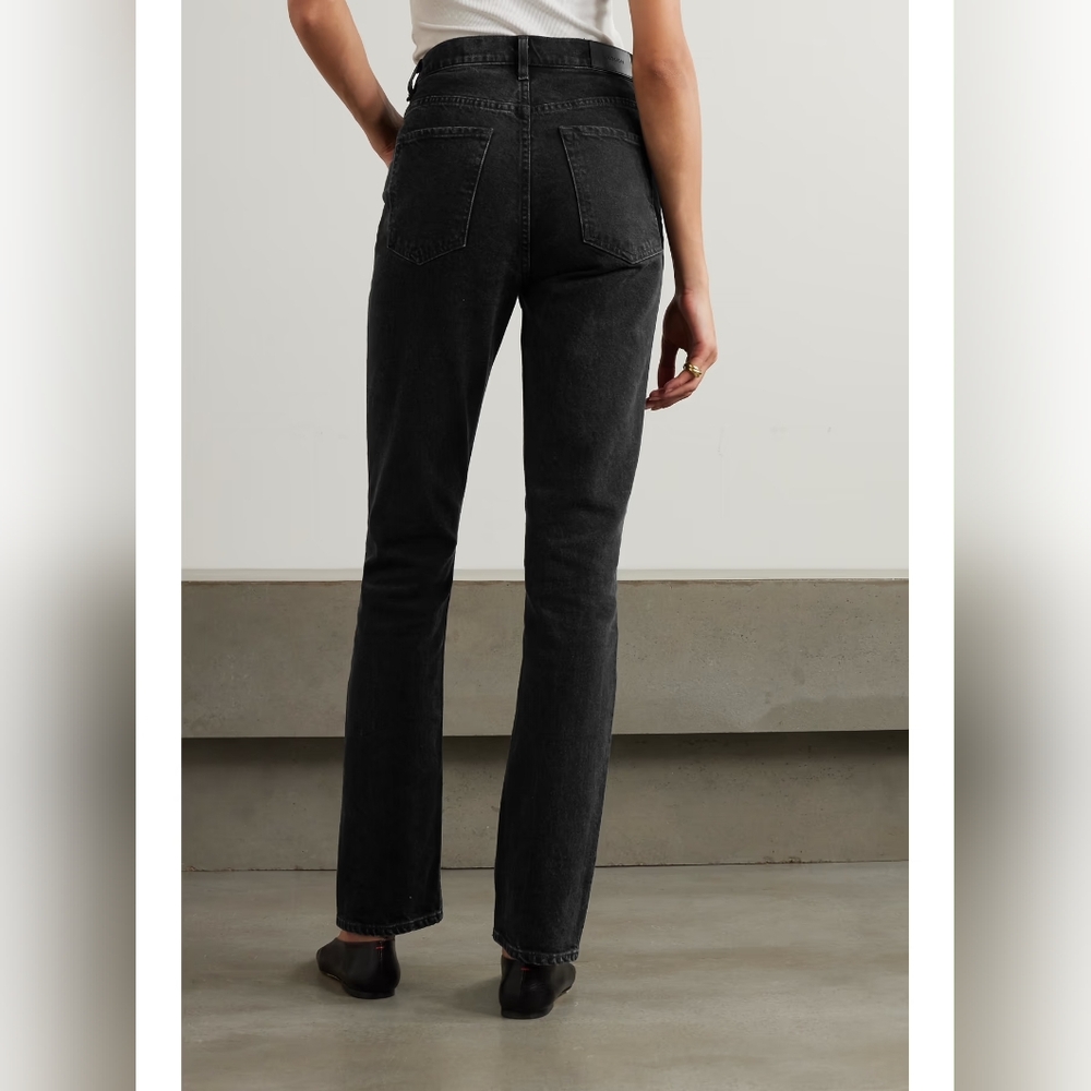 GOLDSIGN Lawler high-rise slim-leg jeans 25W 32L In Black